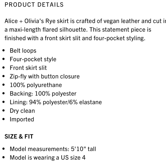 Alice and Olivia Rye skirt - Picture 14 of 16